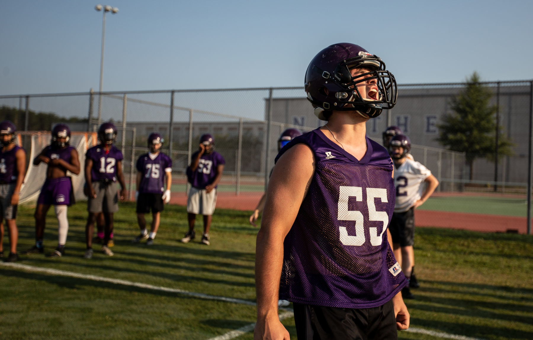 First day of football practice
